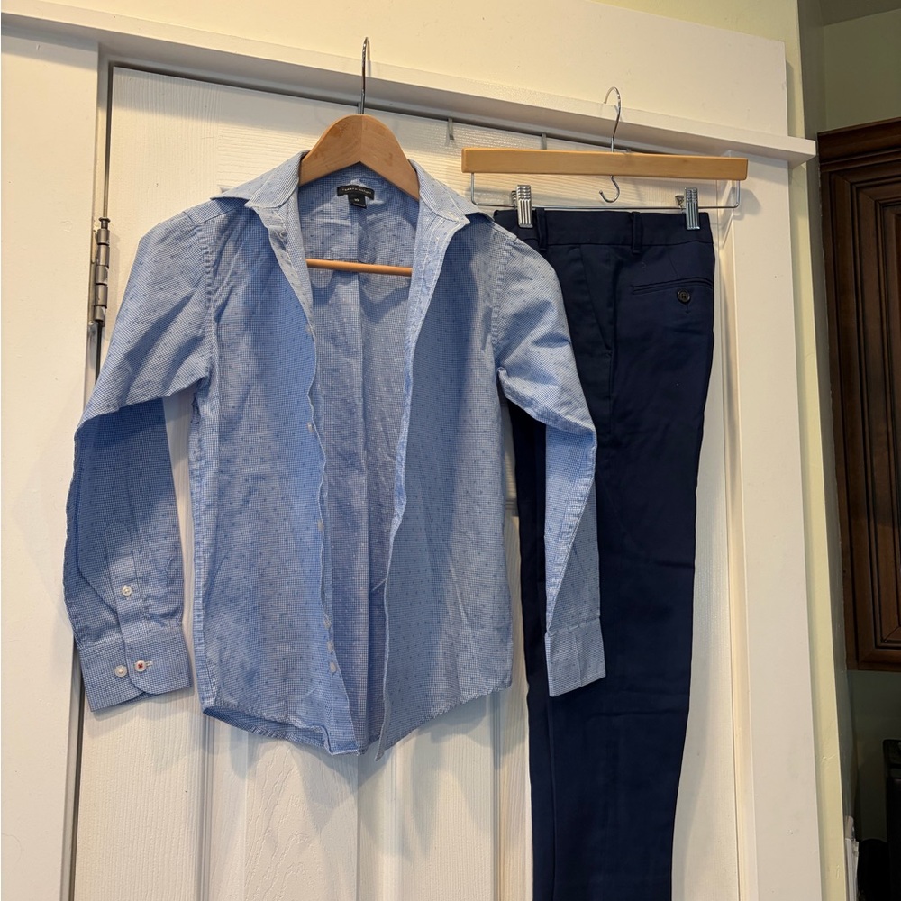 Kids Blue Dress Clothes Set